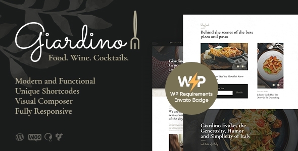 Giardino v1.0.5 - An Italian Restaurant & Cafe WordPress Theme
