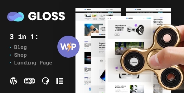 Gloss v1.0.2 - Viral News Magazine WordPress Blog Theme + Shop