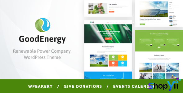 Good Energy v1.7.7 - Ecology & Renewable Power Company WordPress Theme
