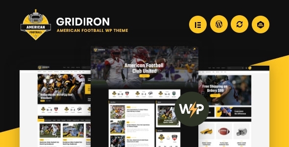 Gridiron v1.0.2 - American Football & NFL Superbowl Team WordPress Theme