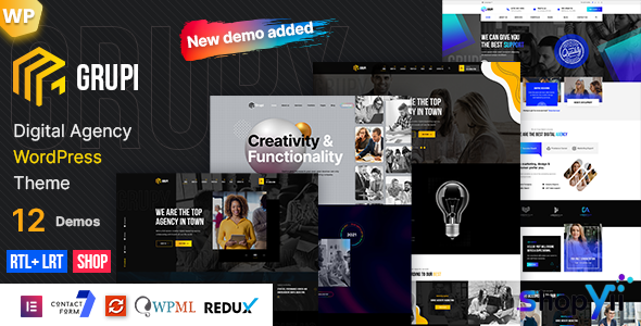 Grupi v1.5.5 - Digital Agency WordPress Theme