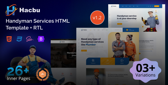 Hacbu v1.0 - Handyman Services HTML Template