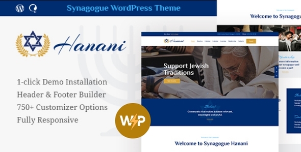Hanani v1.1.1 - Jewish Community & Synagogue Theme