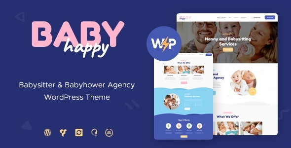 Happy Baby v1.2.3 - Nanny & Babysitting Services WordPress Theme