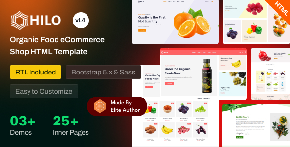 Hilo v1.3 - Organic Food eCommerce Shop HTML Template