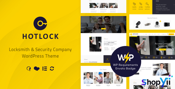 HotLock v1.3.4 - Locksmith & Security Systems WordPress Theme + RTL