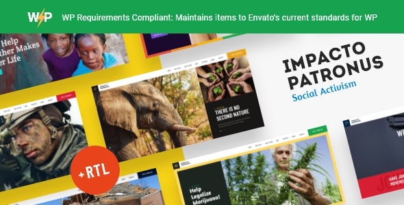Impacto Patronus v1.2.3 - Coronavirus Protection, Petitions & Social Activism WordPress Theme + RTL