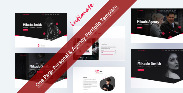 Intimate v1.0 - One Page Personal & Agency Portfolio HTML-5 Template