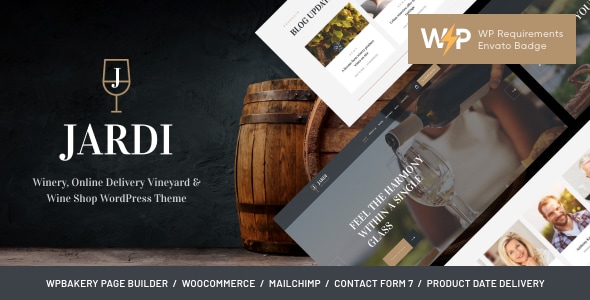 Jardi v1.8 - Winery, Vineyard & Wine Shop WordPress Theme