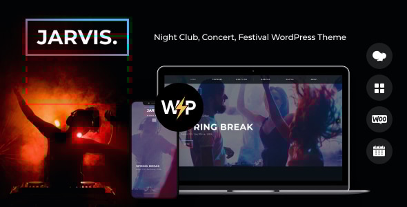Jarvis v1.8.1 - Night Club, Concert, Festival WordPress Theme