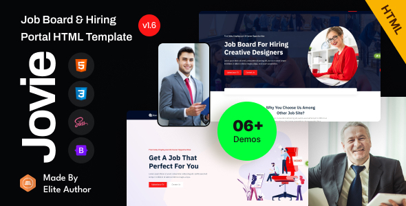 Jovie v1.0 - Job Board & Portal HTML Template