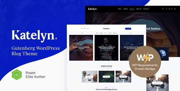Katelyn v1.0.5 - Creative Gutenberg Blog WordPress Theme
