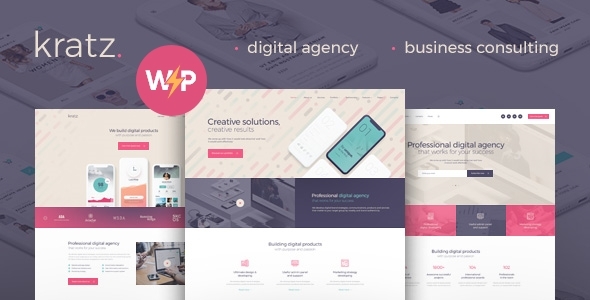 Kratz v1.0.2 - Digital Agency Marketing and SEO WordPress Theme