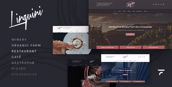 Linguini v3.3.0 - Restaurant WordPress Theme