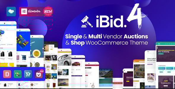 iBid v1.8 - Multi Vendor Auctions WooCommerce Theme