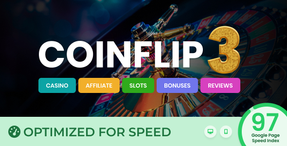 Coinflip v1.5 - Casino Affiliate & Gambling WordPress Theme