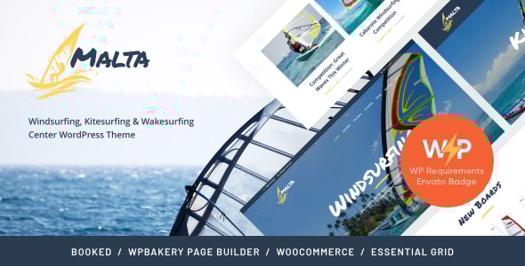 Malta v1.1.4 - Windsurfing, Kitesurfing & Wakesurfing Center Theme