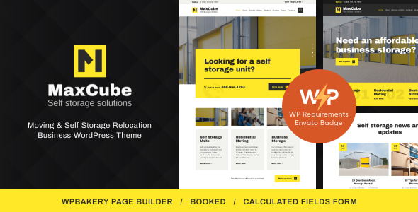 MaxCube v1.1.2 - Moving & Self Storage Relocation Business WordPress Theme