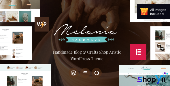 Melania 2.2.1 - Handmade Blog & Shop WordPress Theme