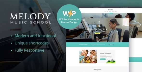 Melody v1.6.3 - School of Arts & Music School WordPress Theme