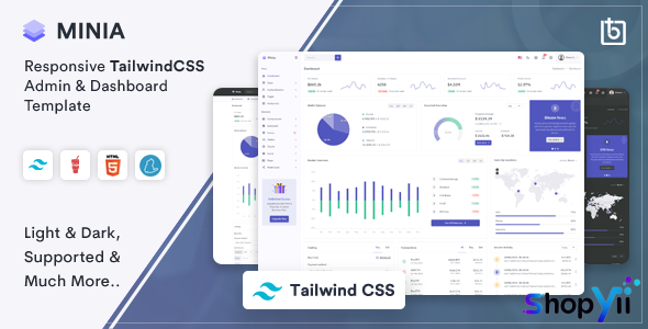 Minia v1.0 - Tailwind CSS Admin & Dashboard Template