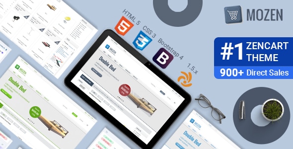 Mozen v1.5.7 - Responsive Zencart Template