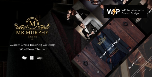 Mr. Murphy v1.2.5 - Custom Dress Tailoring Clothing WordPress Theme