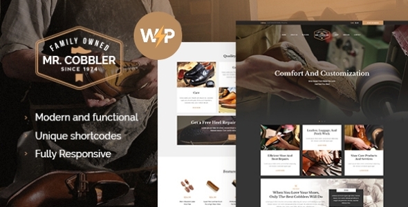 Mr. Cobbler v1.1.9 - Custom Shoemaking & Footwear Repairs WordPress Theme