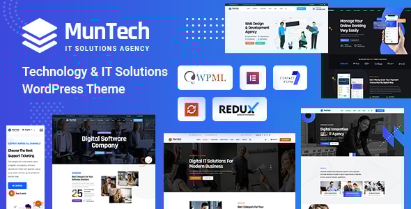Muntech v1.0.0 - Technology & IT Solutions WordPress Theme
