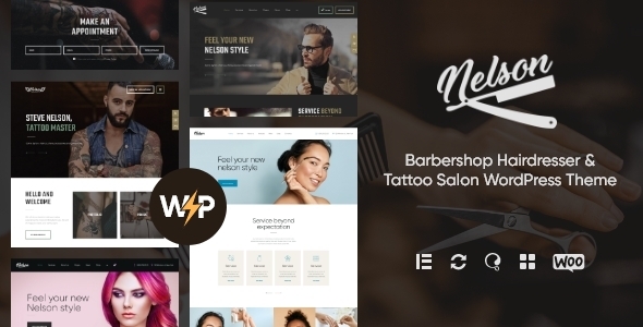 Nelson v1.2.0 - Barbershop Hairdresser & Tattoo Salon WordPress Theme