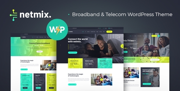 Netmix v1.0.8 - Broadband & Telecom Internet Provider WordPress Theme