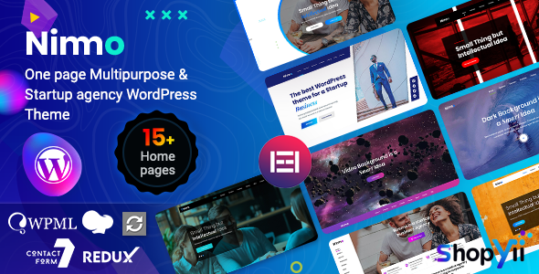 Nimmo v1.2.3 - One page WordPress