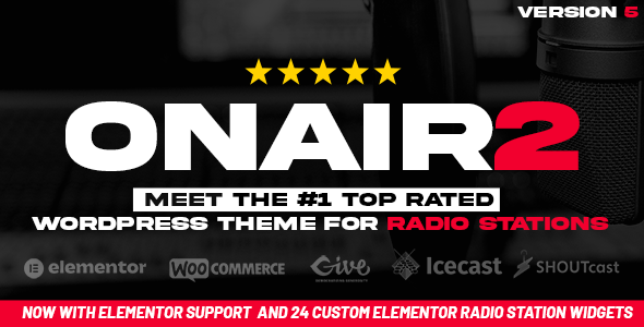 Onair2 v3.8.9 - Radio Station WordPress Theme