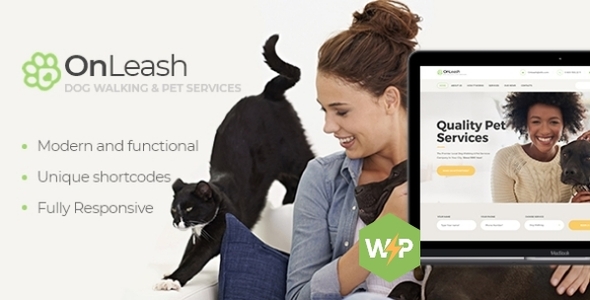 OnLeash v1.5.2 - Dog Walking & Pet Services Veterinary WordPress Theme