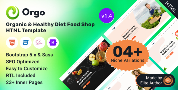 Orgo v1.0.0 - Organic Food Shop HTML Template