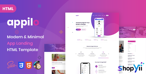 Appilo - App landing page