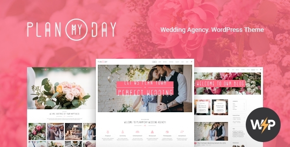 Plan My Day v1.1.6 - Wedding / Event Planning Agency WordPress Theme