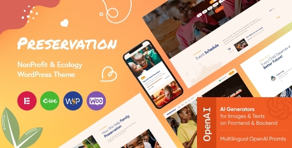 Preservation v1.0 - NonProfit & Ecology WordPress Theme