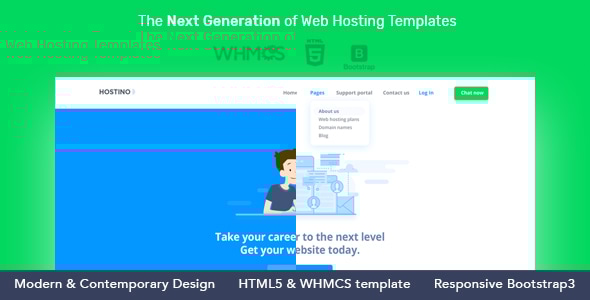 Hostino - WHMCS Web Hosting Template - 28 February 2022