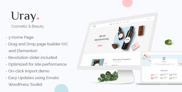 Uray v1.1.1 - Cosmetic & Beauty Shop WordPress WooCommerce Theme