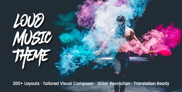Loud v2.1.9 - A Modern WordPress Theme for the Music Industry