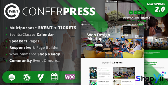 ConferPress v2.8 - Multipurpose Event Tickets WordPress Theme