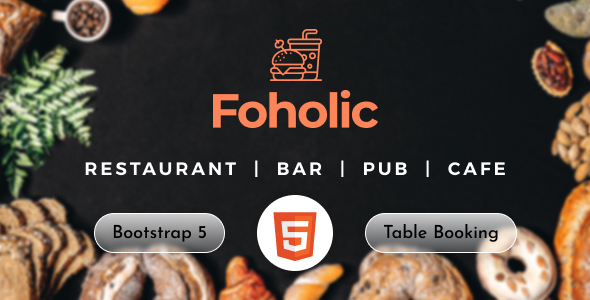 Foholic v1.0 - One Page Restaurant HTML Template