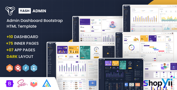 Yash v1.0 - Admin Dashboard Bootstrap HTML Template