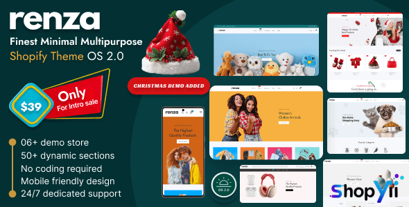 Renza v1.0.3 - Minimal Multipurpose Shopify Theme OS 2.0