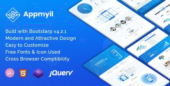 Appmyil v1.0 - App Landing Template