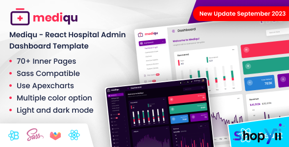 Mediqu v2.0 - Hospital React Admin Dashboard Template