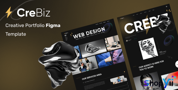 CreBiz - Creative Portfolio Figma Template
