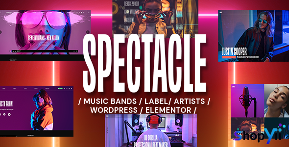 Spectacle v1.4.19 - Music WordPress Theme