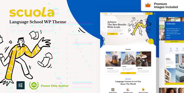 Scuola v8.5 - Language School WordPress Elementor